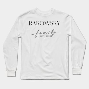 Rakowsky Family EST. 2020, Surname, Rakowsky Long Sleeve T-Shirt